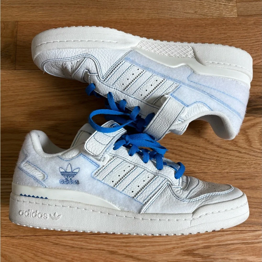Size 10 - adidas Forum 84 Low Off White Blue Bird Creators Club GX1018